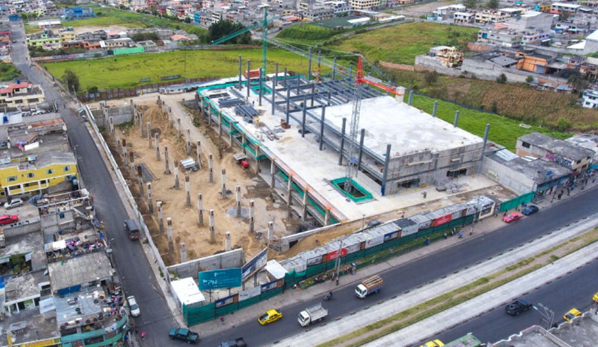 Construcción centro comercial Quito Paseo del Sur 5